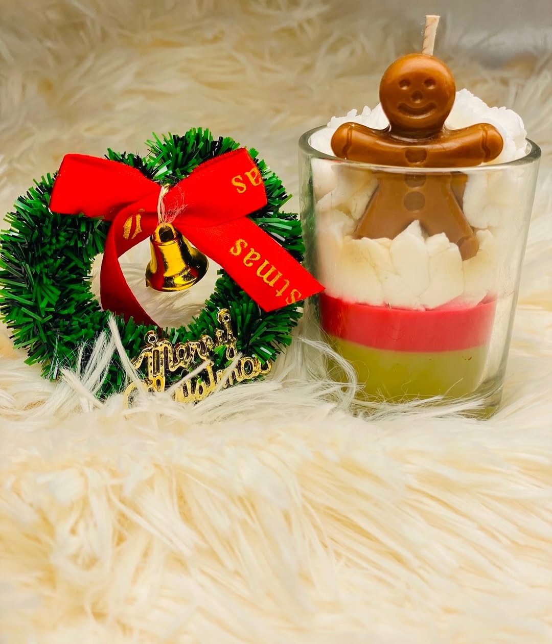 Christmas Candles. Handcrafted with care, this candle is made from eco-friendly wax for a clean burn and housed in a beautifully designed jar that enhances any room. Perfect for relaxation, gifting, or creating a calming atmosphere.